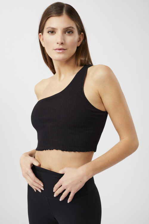 Športový top na jogu One Shoulder Top Mandala