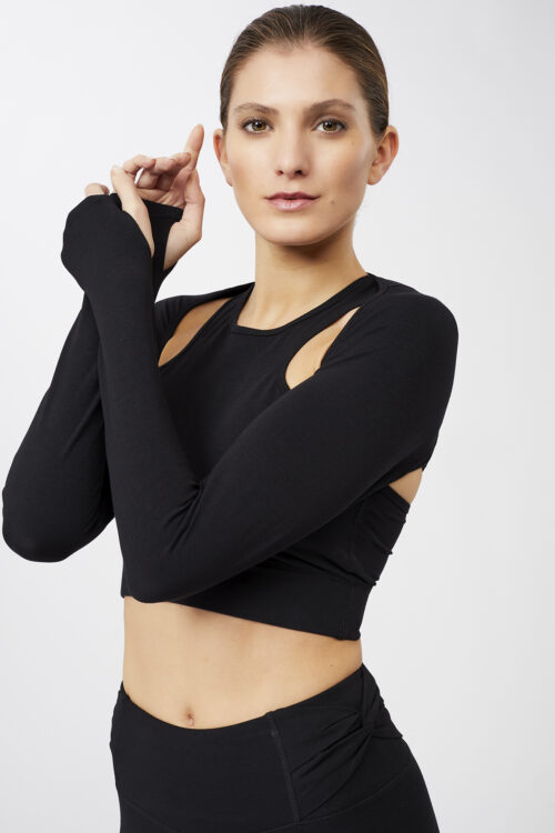 Športové joga bolerko Cropped Shrug Mandala