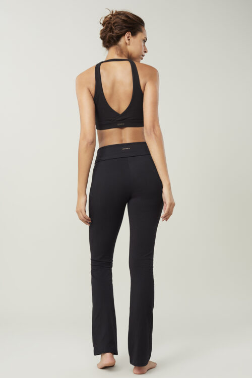 Dlhé legíny s vysokým pásom Classic Rolldown Mandala PA13JE28 Black