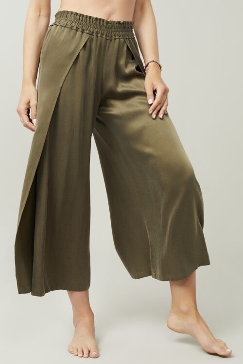 Široké nohavice z vegánskeho hodvábu Bali Pants Mandala