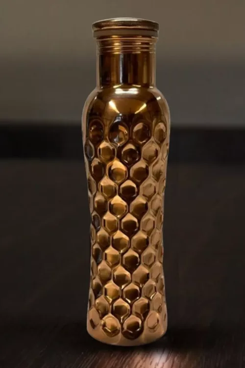 Medená fľaša na vodu 1 liter Diamond