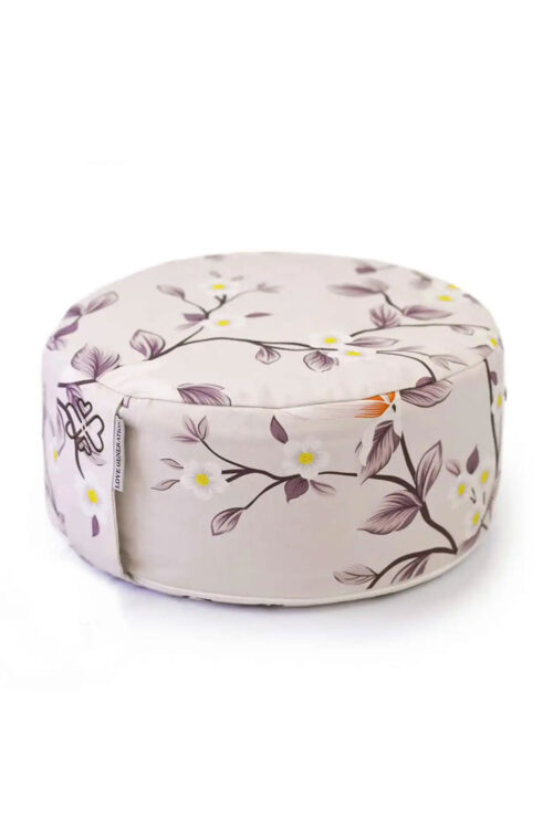 Okrúhly meditačný vankúš 30 cm s BIO pohánkou