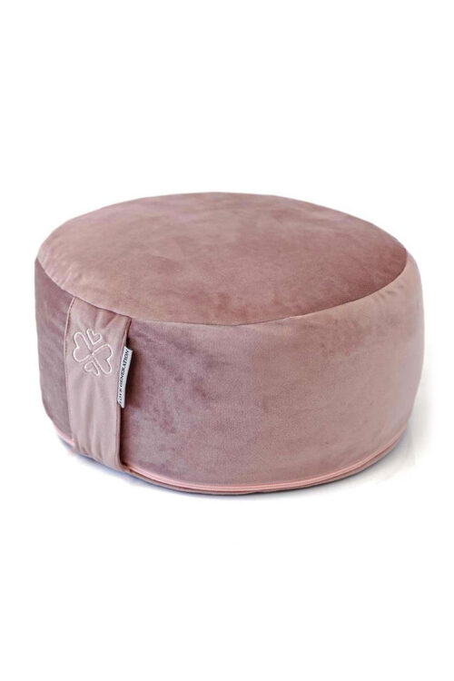 Zamatový meditačný vankúš 30 cm s BIO pohánkou