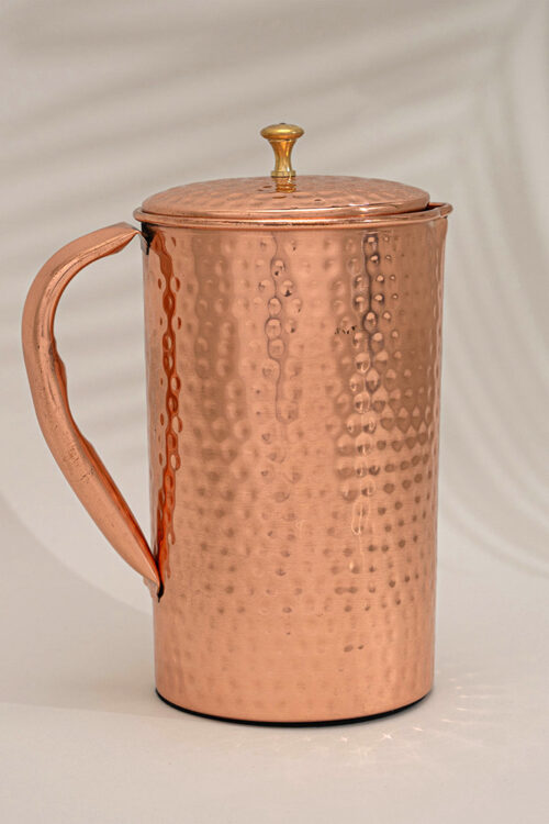 Medený džbán na vodu 1,5 liter Tepaný