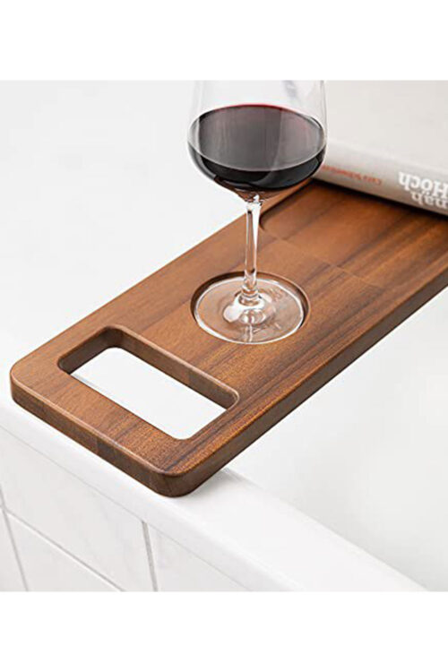 Drevená orechová polica na vaňu 80,5 cm Caddy