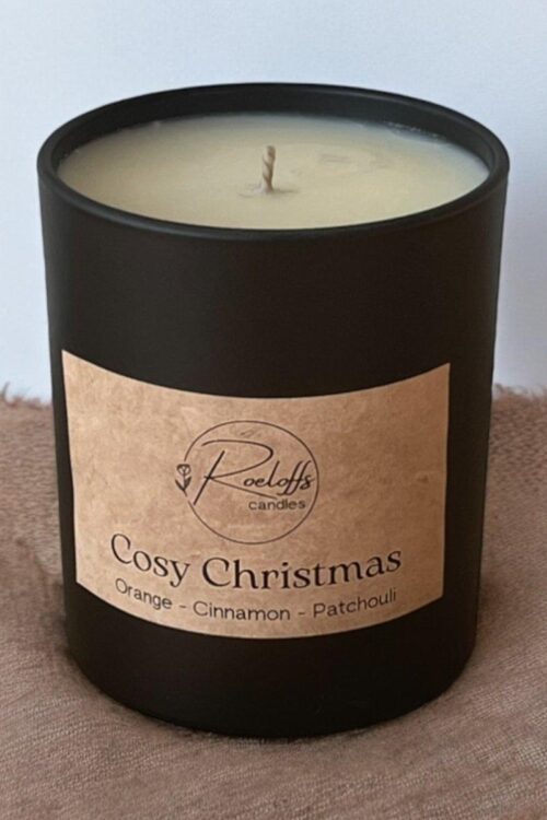 Luxusná vonná sviečka v skle Cosy Christmas z repkového vosku