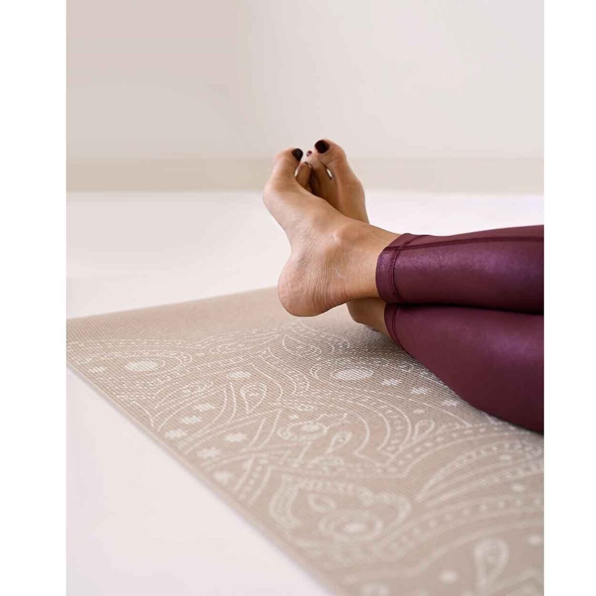 Joga podložka MYSTICAL Extra hrubá 6 mm Piesková