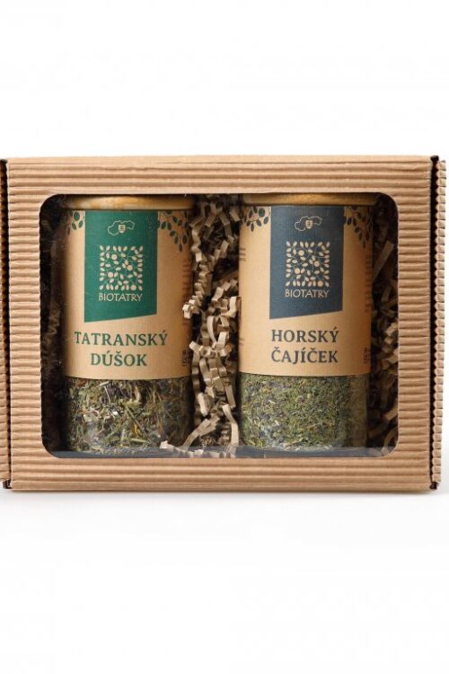 BIO bylinná čajová zmes Horské duo 2 dózy BIOTATRY