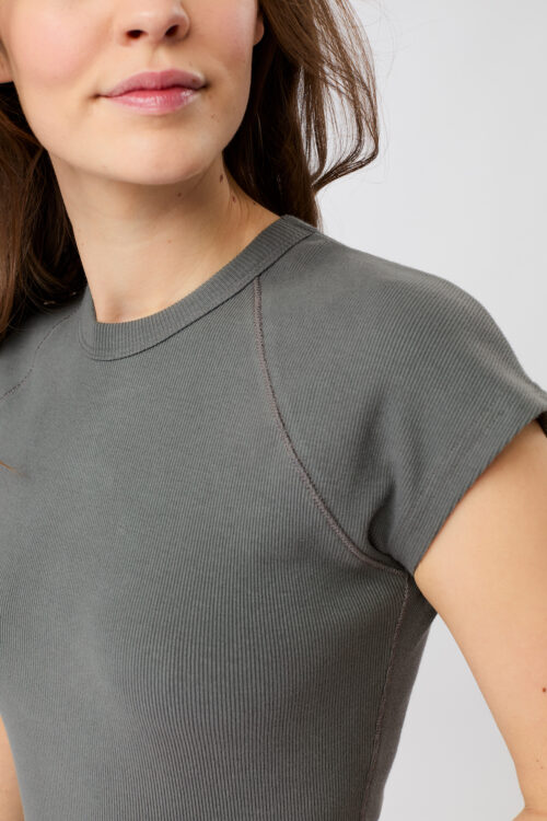 Rebrované tričko Slim Fit Ribbed Tee Mandala TS55JE09