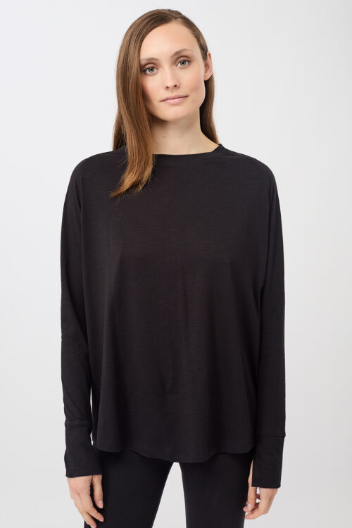Joga tričko s dlhým rukávom Active Longsleeve Mandala SH01JE10 Black