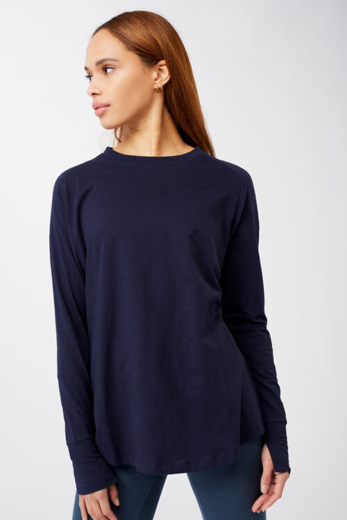 Joga tričko s dlhým rukávom Active Longsleeve Mandala SH01JE10 Night Sky