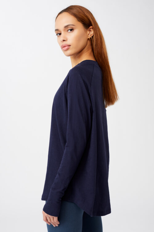 Joga tričko s dlhým rukávom Active Longsleeve Mandala SH01JE10 Night Sky