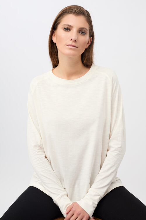 Joga tričko s dlhým rukávom Active Longsleeve Mandala SH01JE10 White