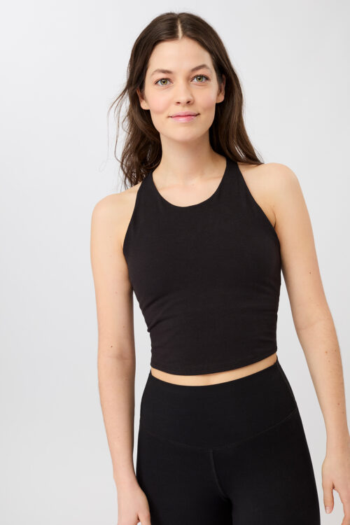 Cross Top s prekríženými ramienkami Black Mandala Black