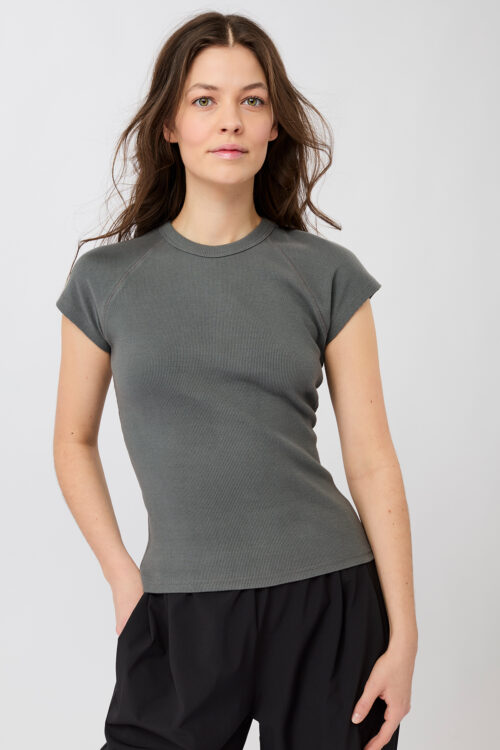 Rebrované tričko Slim Fit Ribbed Tee Mandala TS55JE09