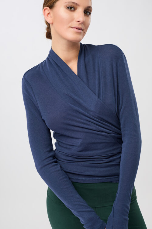 Všestranný zavinovací sveter Allround Jacket Mandala JA20KN01 Blue