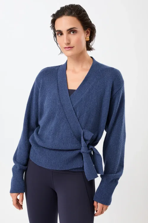 Zavinovací kardigán Feel Good Cardigan Mandala JA45KN04 Blue Pulse