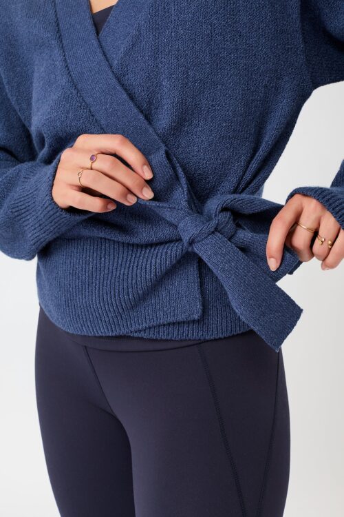 Zavinovací kardigán Feel Good Cardigan Mandala JA45KN04 Blue Pulse