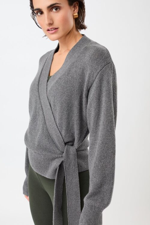 Zavinovací kardigán Feel Good Cardigan Mandala JA45KN04 Nox