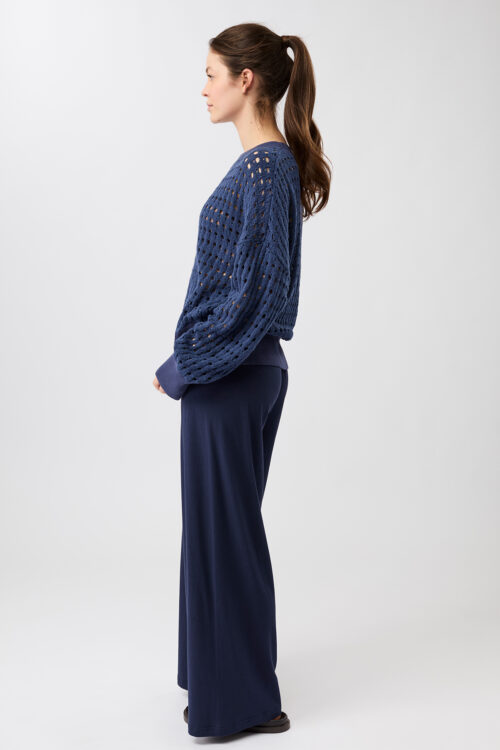 Pletený sveter Knit Sweater Mandala SW05KN04 Blue Pulse