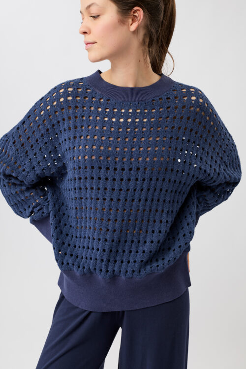 Pletený sveter Knit Sweater Mandala SW05KN04 Blue Pulse