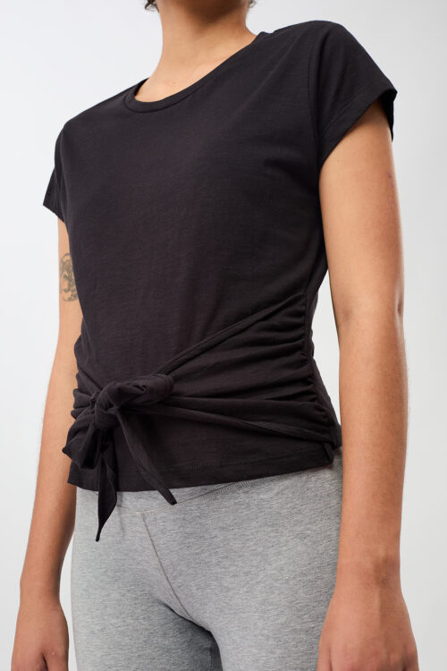 Tričko so zaväzovaním American Tee Mandala TS17JE10 Black