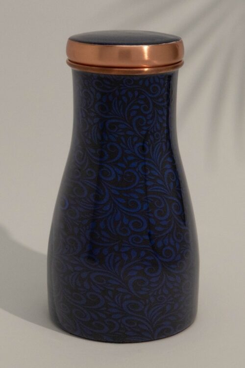 Medená karafa s vekom 1 l Modrá