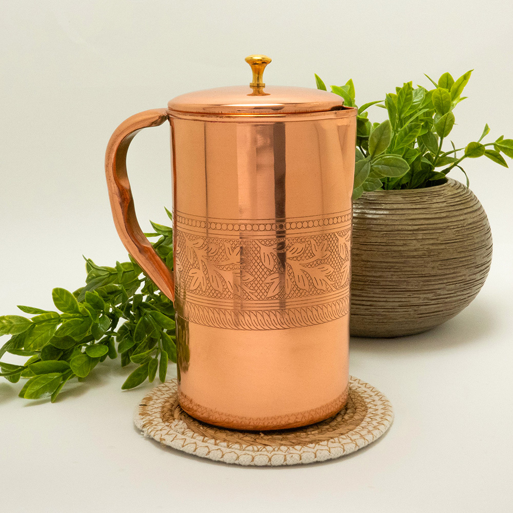 Medená kanvica 1,5 liter Gravírovaná Medená kanvica 1,5 liter Gravírovaná