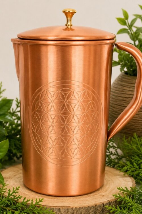 Medený džbán 1,5 liter Kvet života